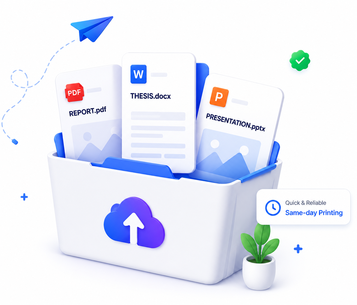 Upload documents for printing